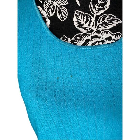 Flawed Erika Wide Strap Tank Top Everyday Casual Summer Workout Textured Work - Picture 5 of 11